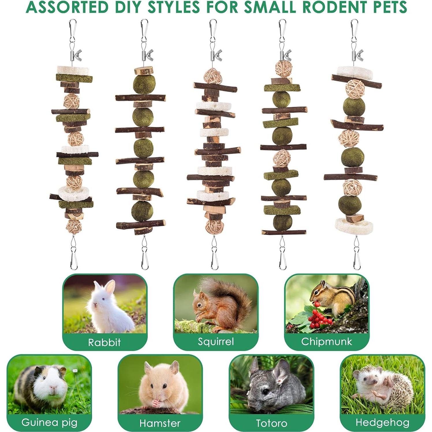 KATUMO Kit de Juguetes para Conejos y Hámsteres 68 PCS