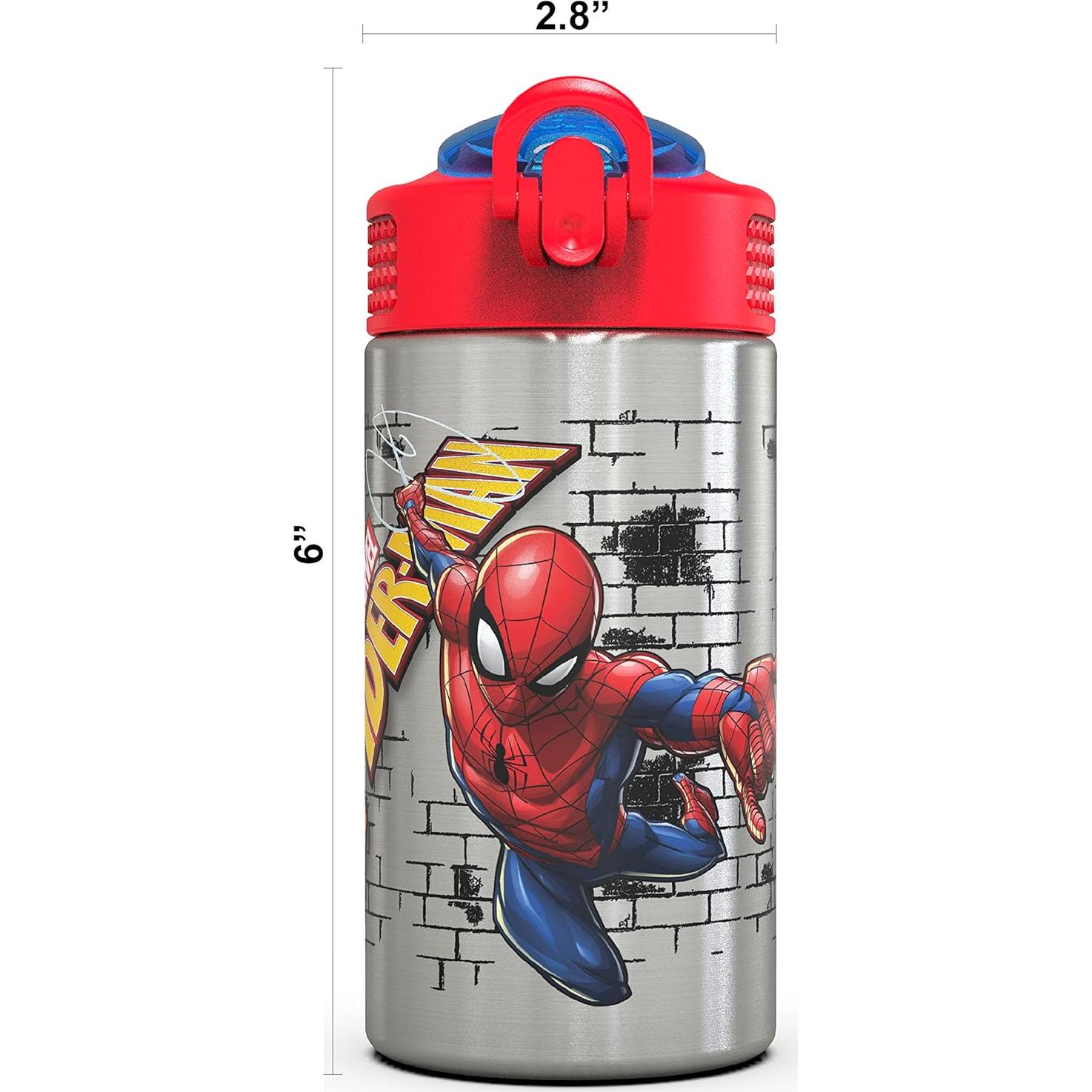 Botella de Agua Inoxidable Zak Designs 0.44L Spiderman