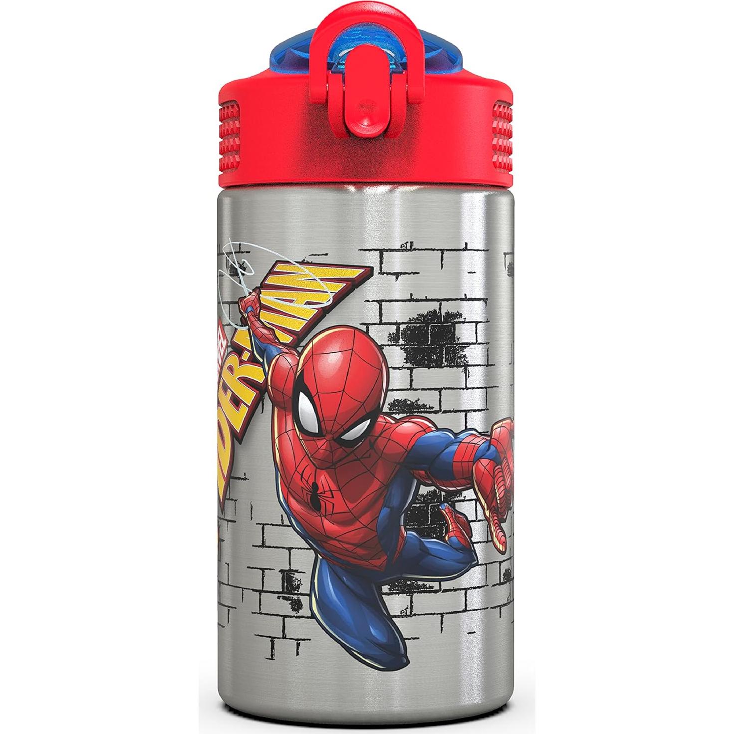 Botella de Agua Inoxidable Zak Designs 0.44L Spiderman