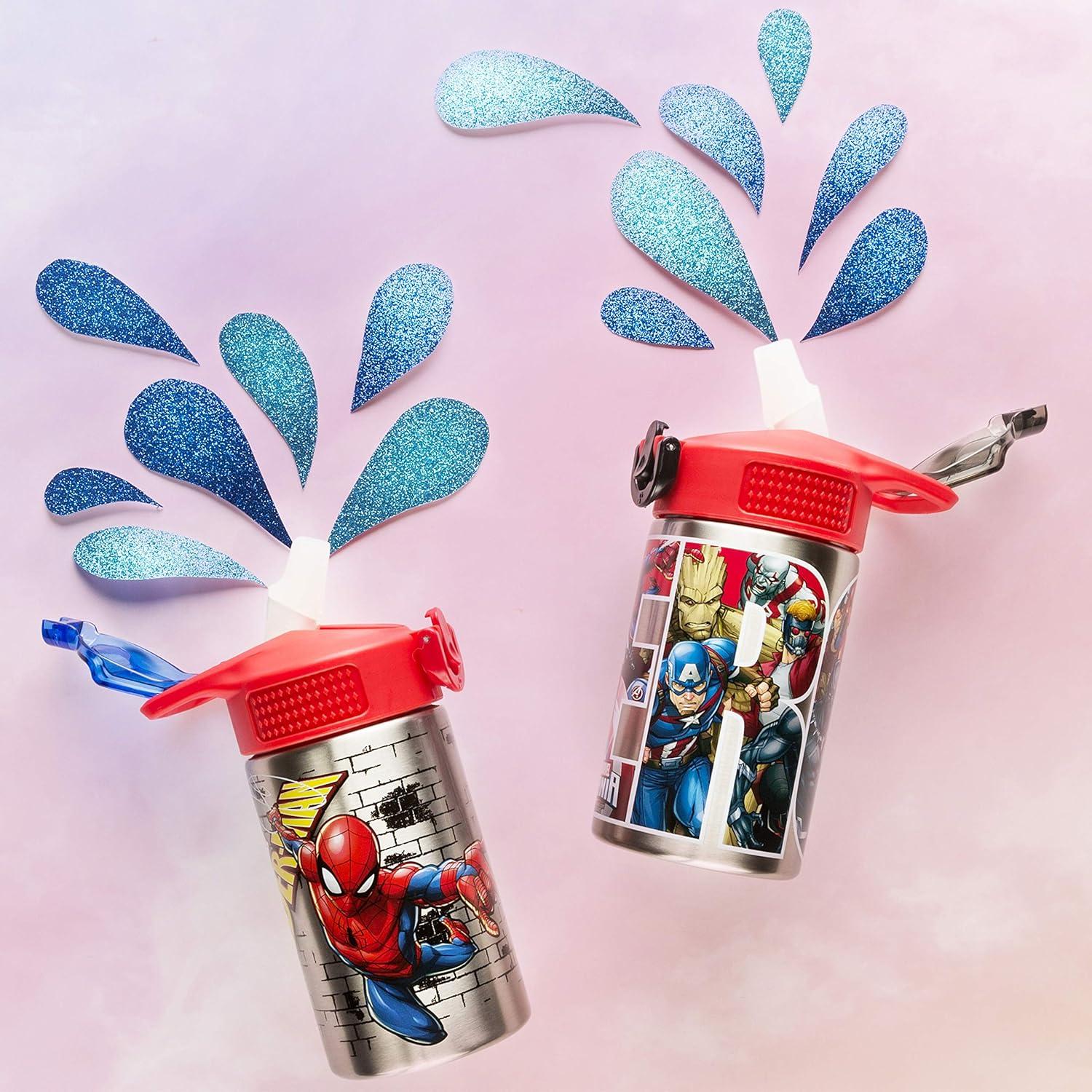 Botella de Agua Inoxidable Zak Designs 0.44L Spiderman