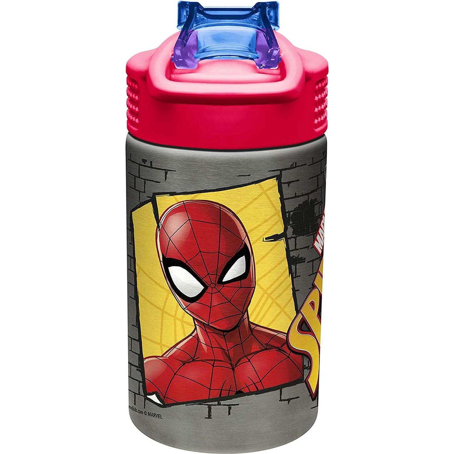 Botella de Agua Inoxidable Zak Designs 0.44L Spiderman