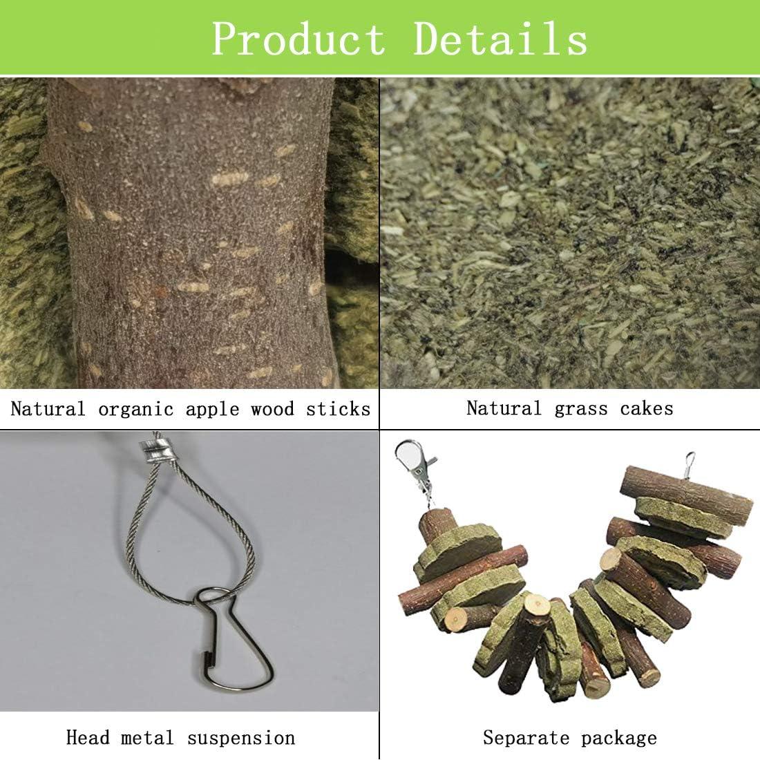 Juguetes de Masticar para Conejos PINVNBY - Madera Orgánica 20.8 cm