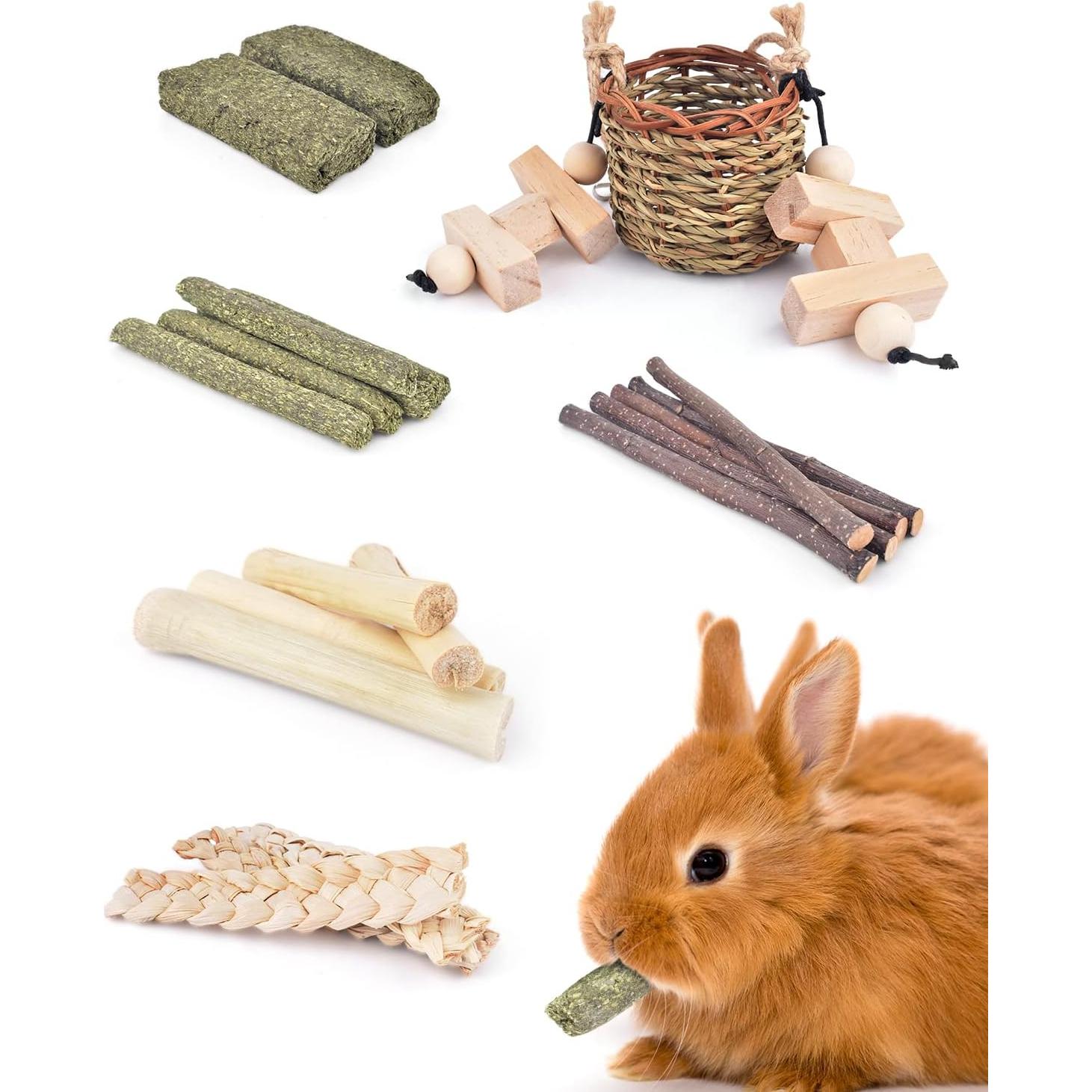 Juguete Masticable Bissap para Conejos y Chinchillas 7.6x8.9cm