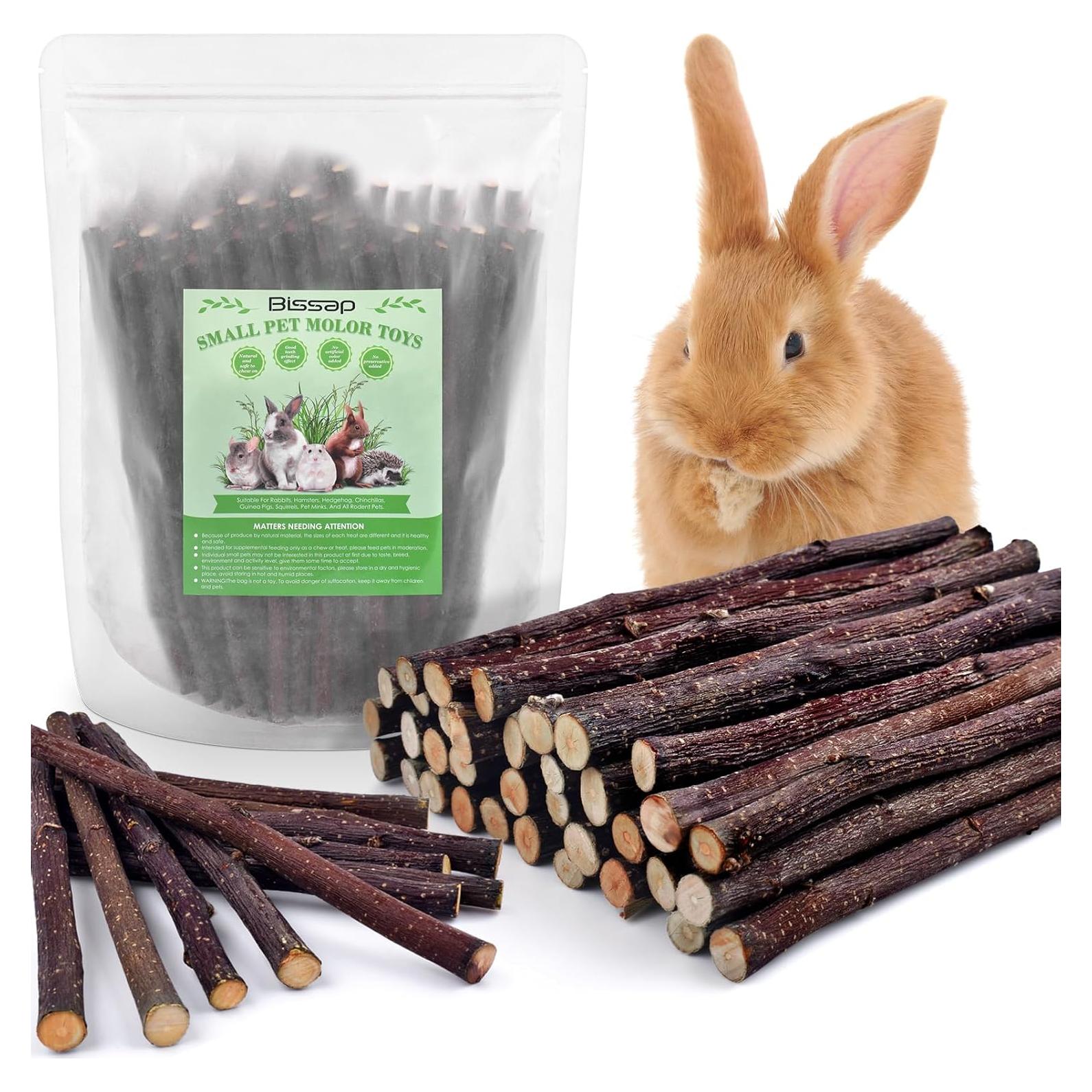 Palitos de Manzana Bissap 230g - Juguetes Naturales para Conejos