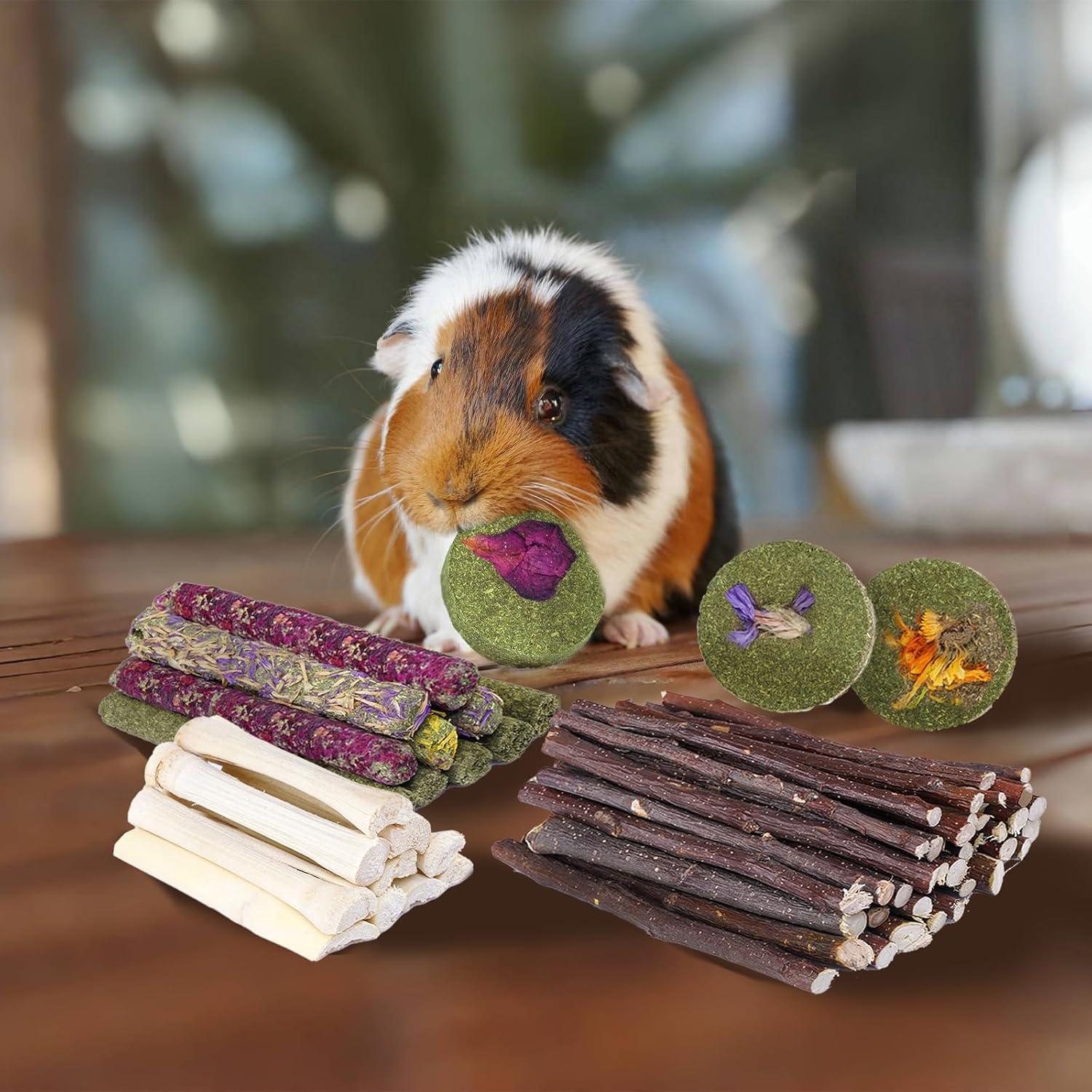 Set de Juguetes para Roer Conejos y Hámsteres JOUSONTY 50-60 Pcs