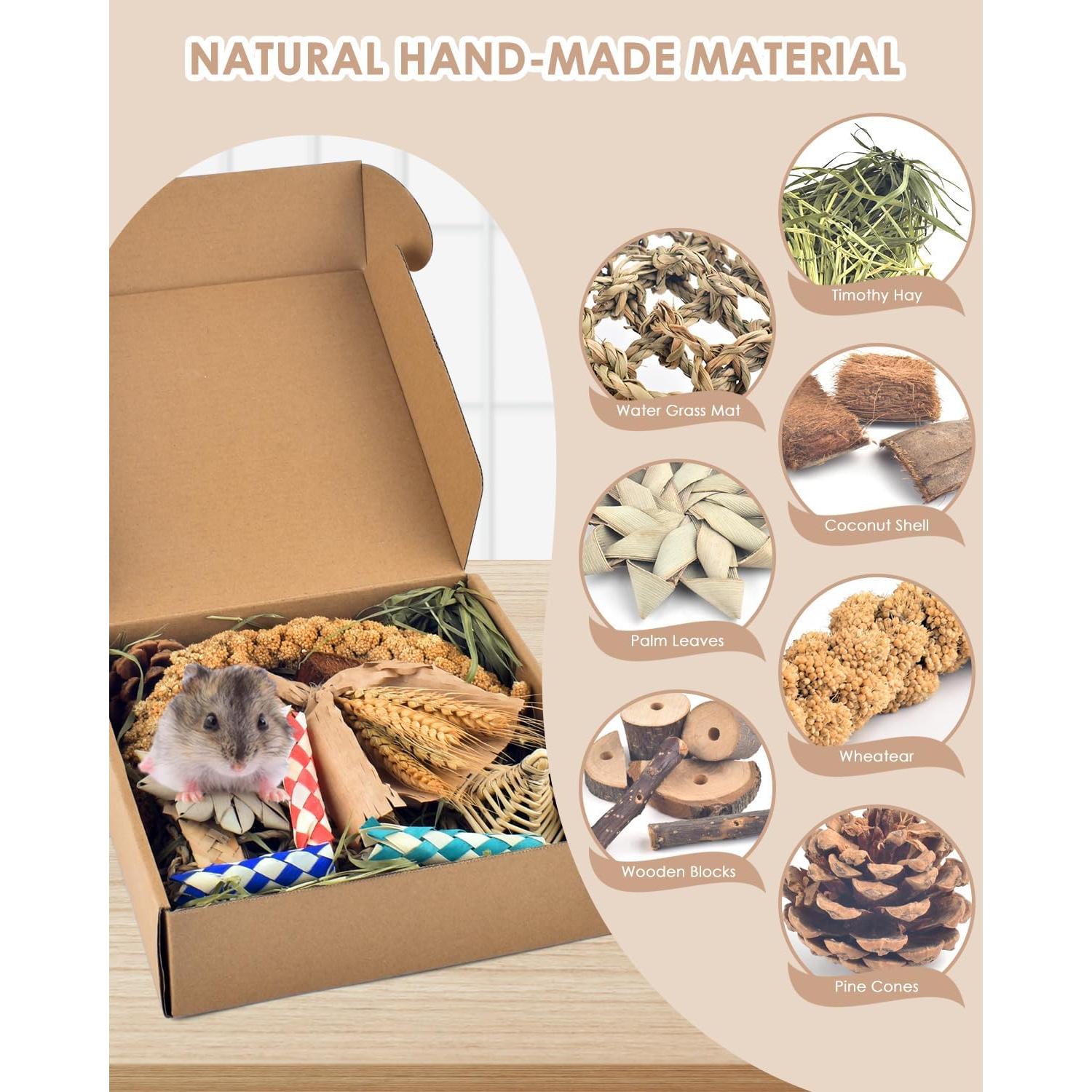 Juguete de Masticar Bissap para Conejos y Roedores 20cm