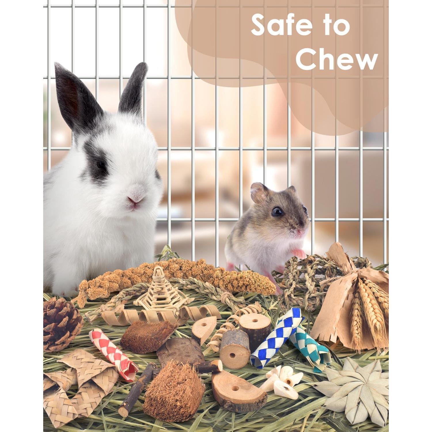 Juguete de Masticar Bissap para Conejos y Roedores 20cm