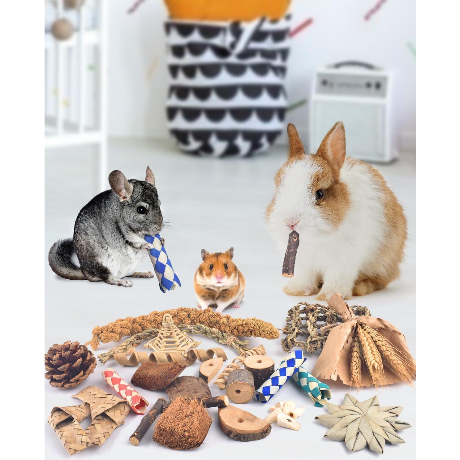 Juguete de Masticar Bissap para Conejos y Roedores 20cm