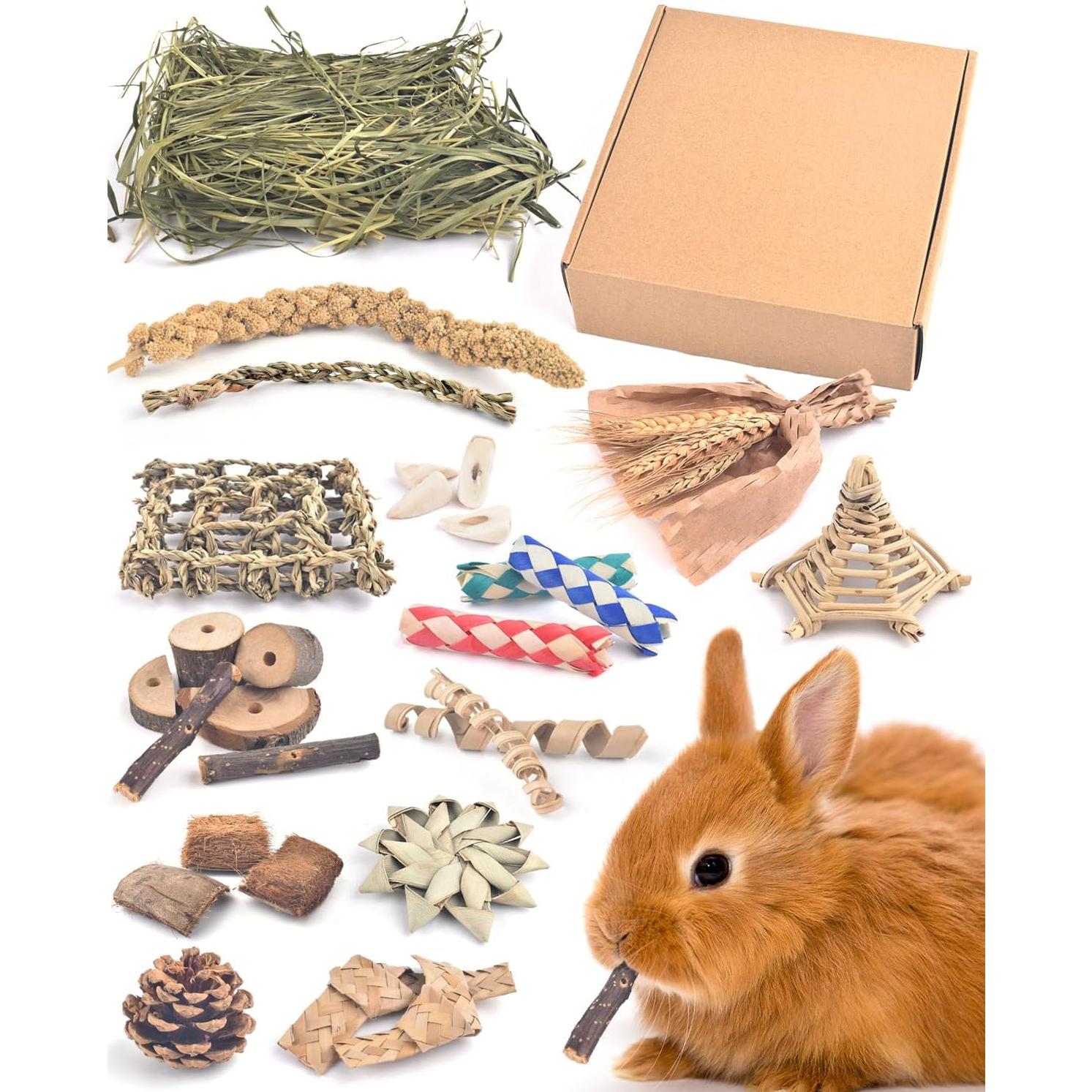 Juguete de Masticar Bissap para Conejos y Roedores 20cm