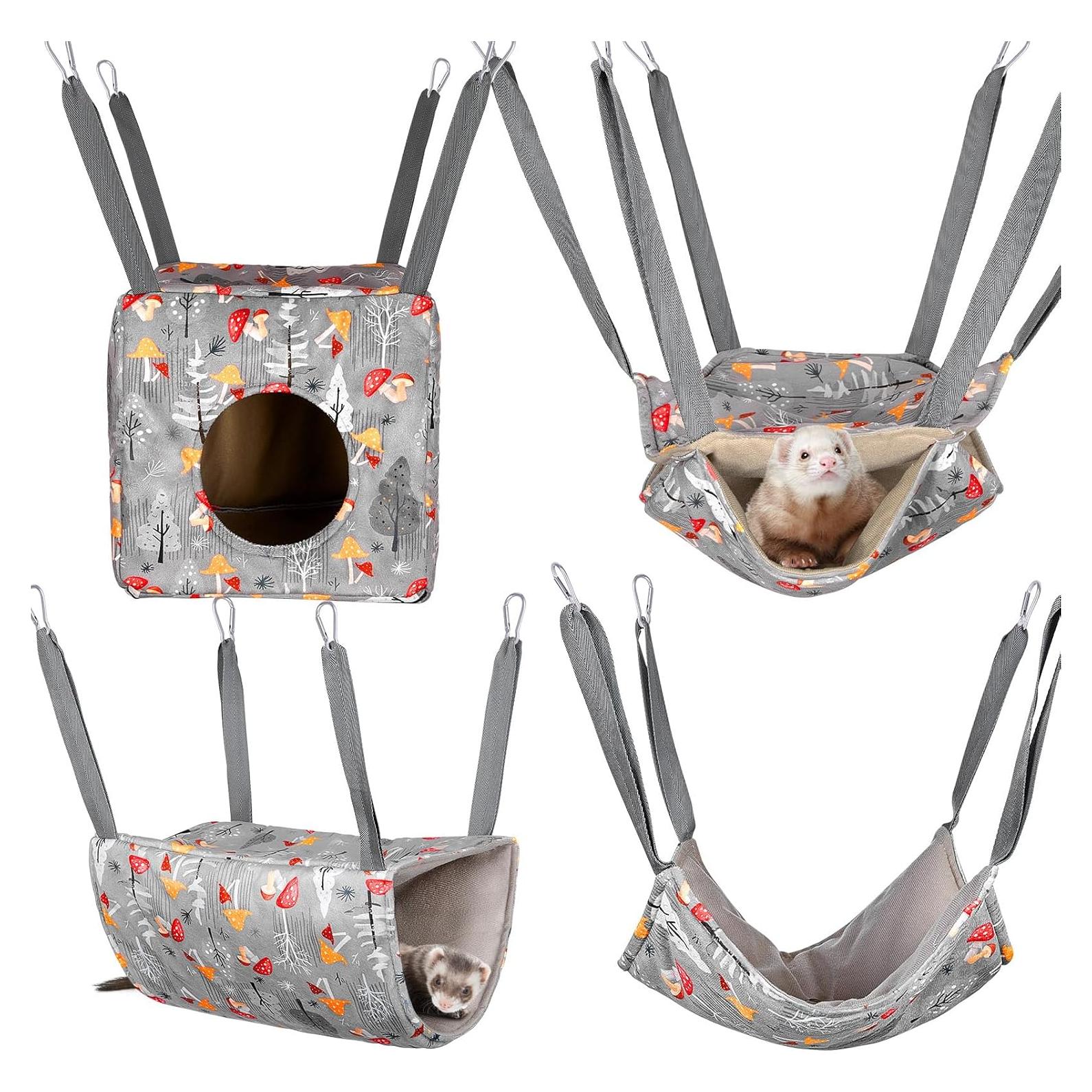 Hamaca para Hurones Glittme Paquete de 4 Accesorios Lavables