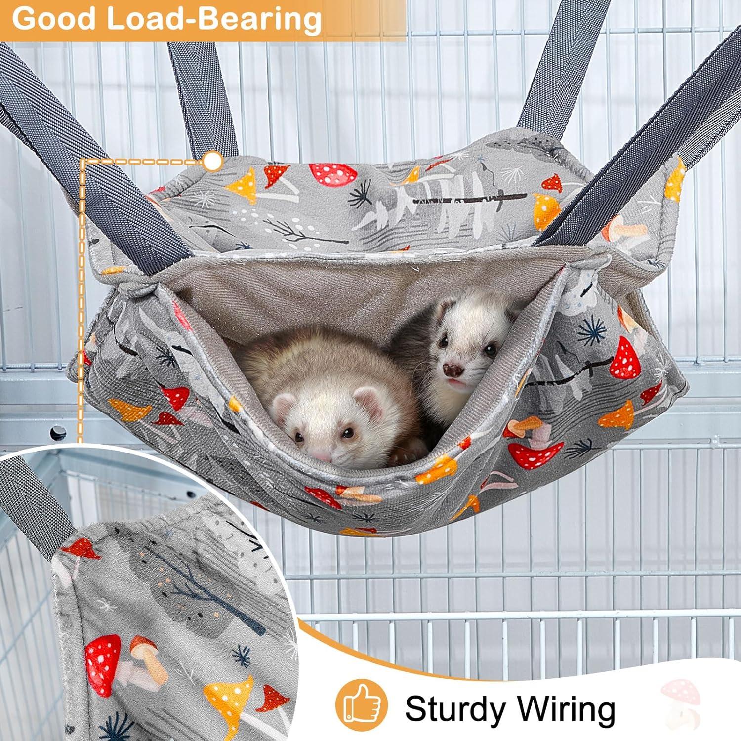 Hamaca para Hurones Glittme Paquete de 4 Accesorios Lavables