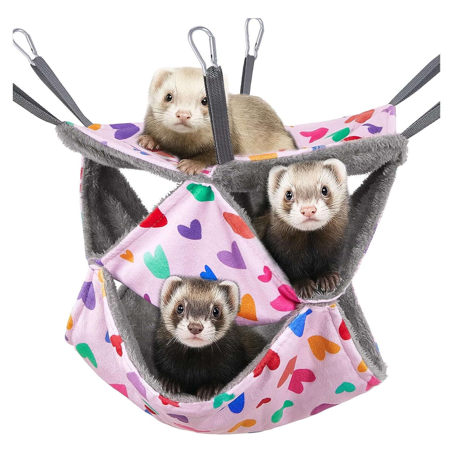 Hamaca para Hurones Glittme 3 Capas Suave y Lavable