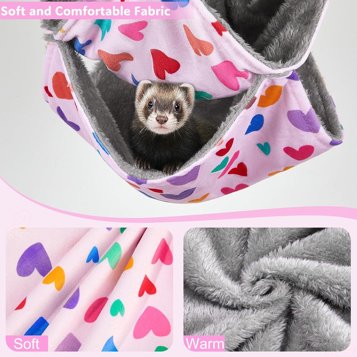 Hamaca para Hurones Glittme 3 Capas Suave y Lavable