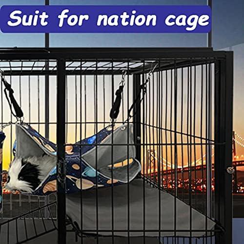 Hamaca para Hurones FULUE Galaxia Negra 2 en 1 35.1x25.4cm