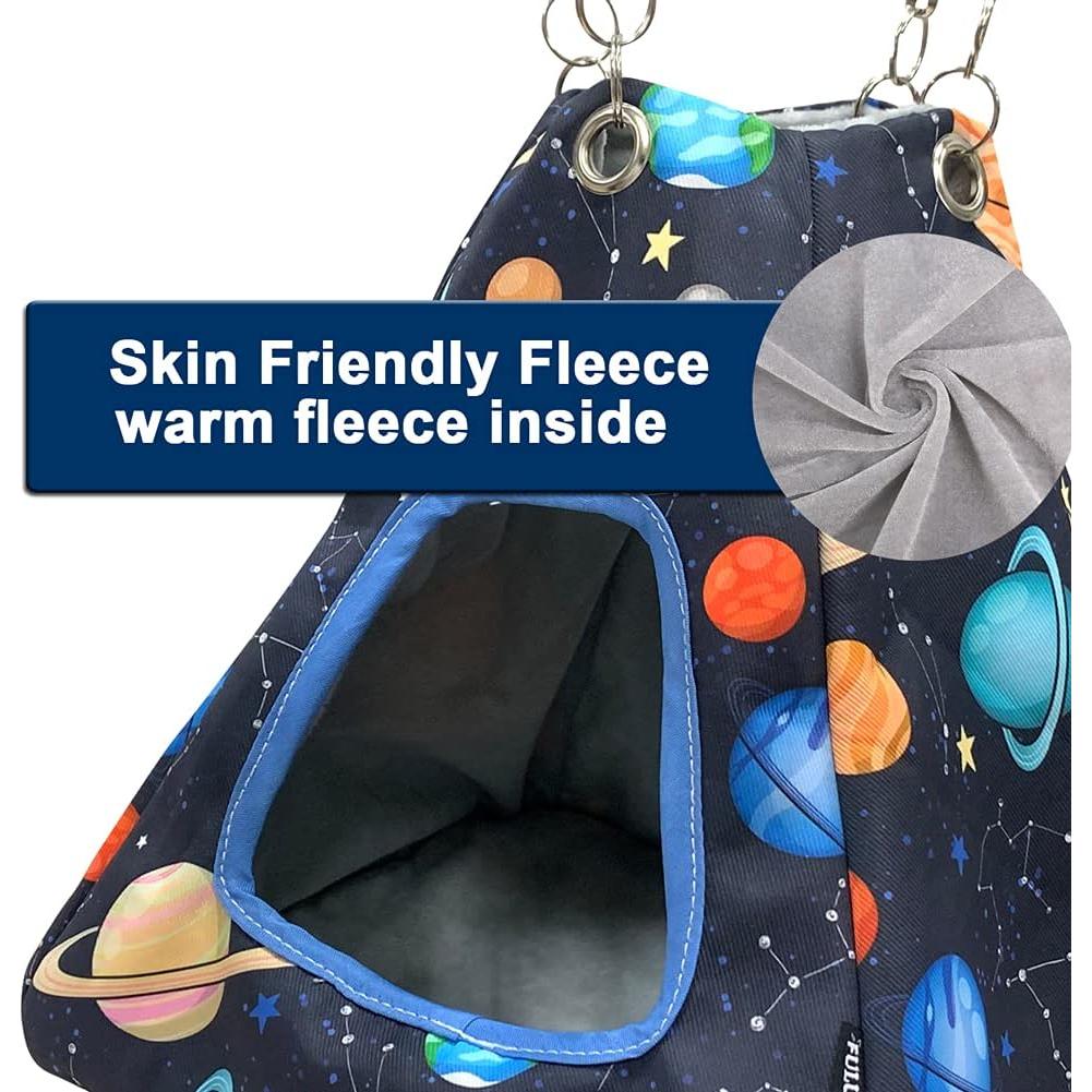 Hamaca Escondite para Cobayas y Hurones FULUE, Patrón Galaxia Negra