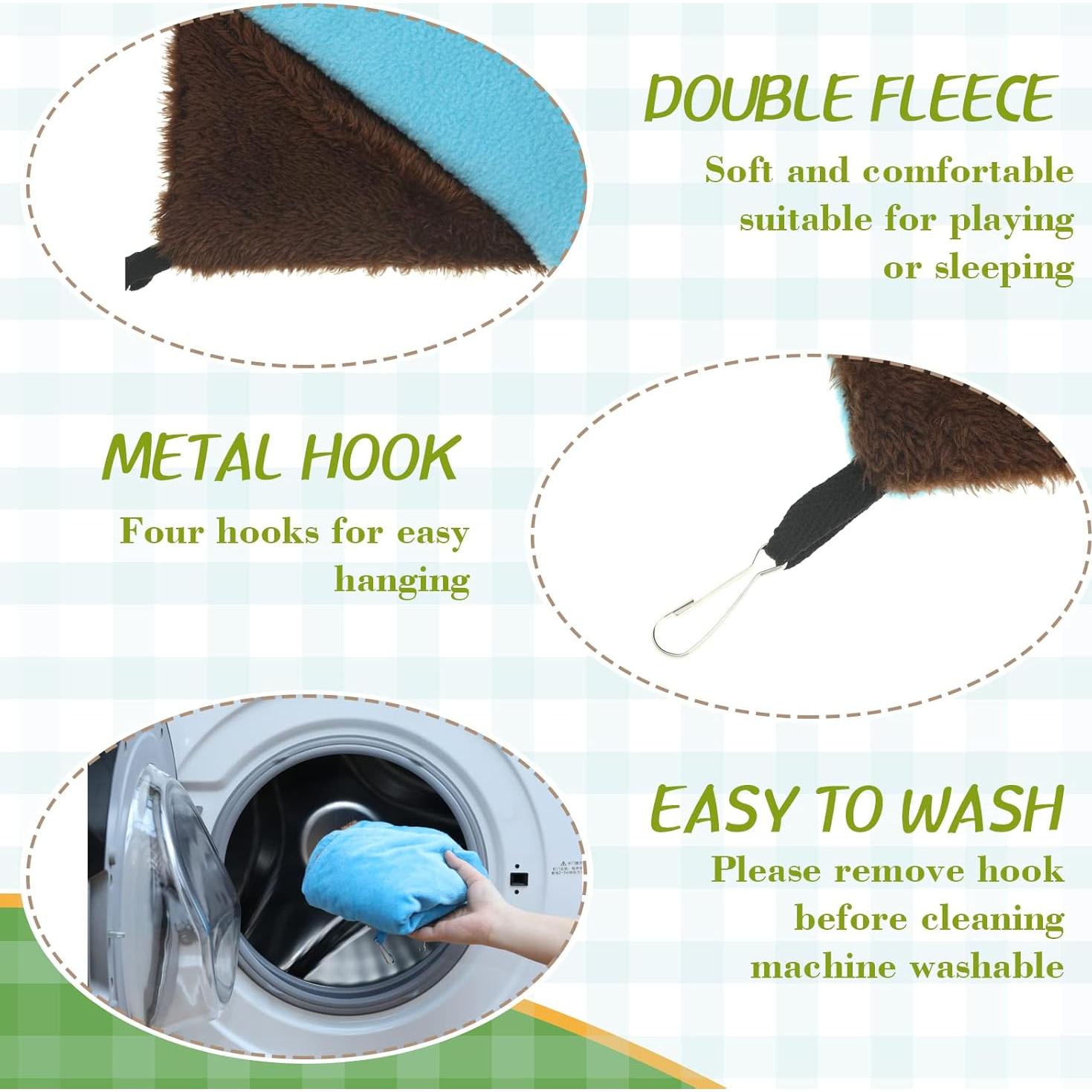 Hamaca para Ratas Nuogo 34x34cm 4 Pcs Accesorios Jaula