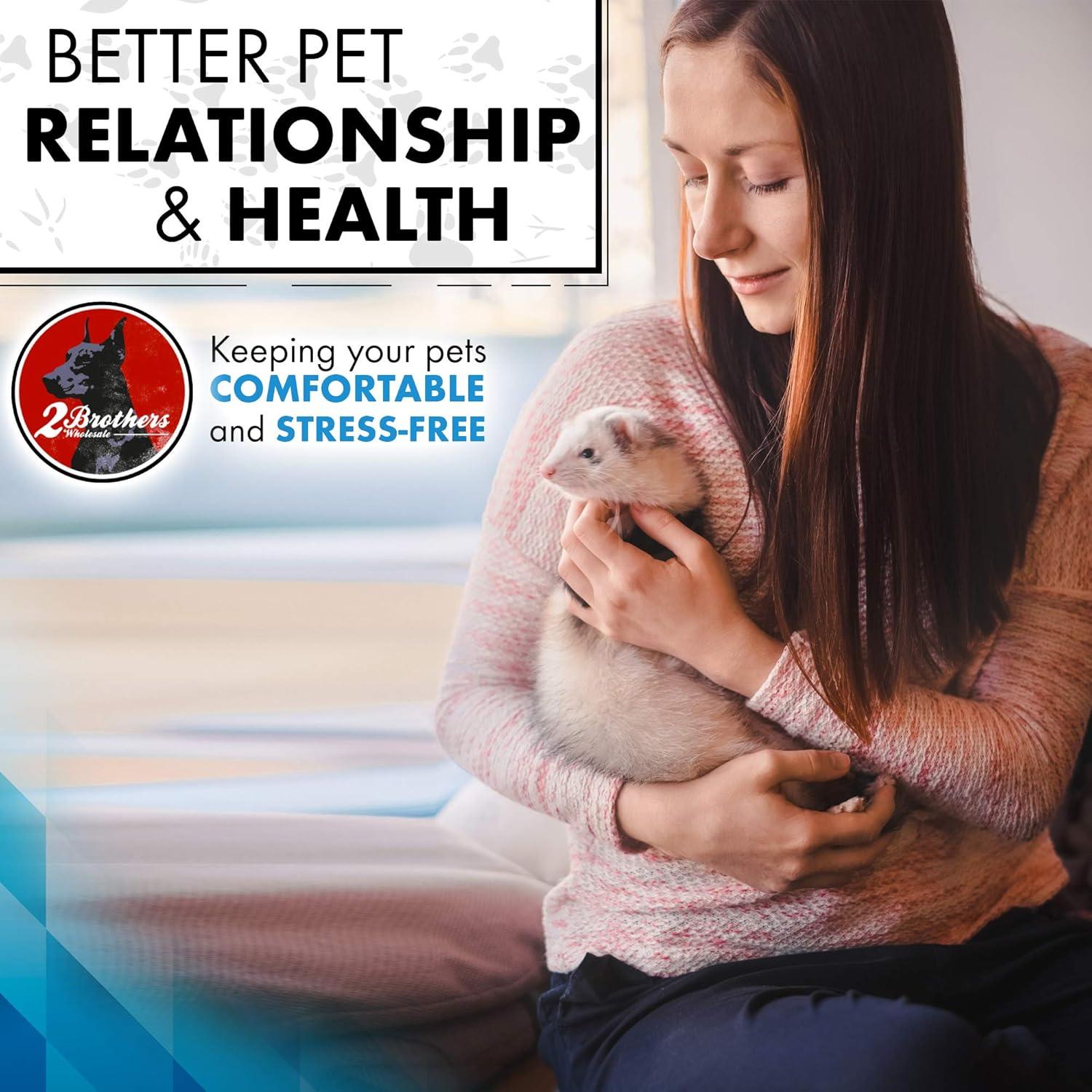 Hamaca para Hurones 2Brothers - Cama Colgante Doble de Felpa Azul