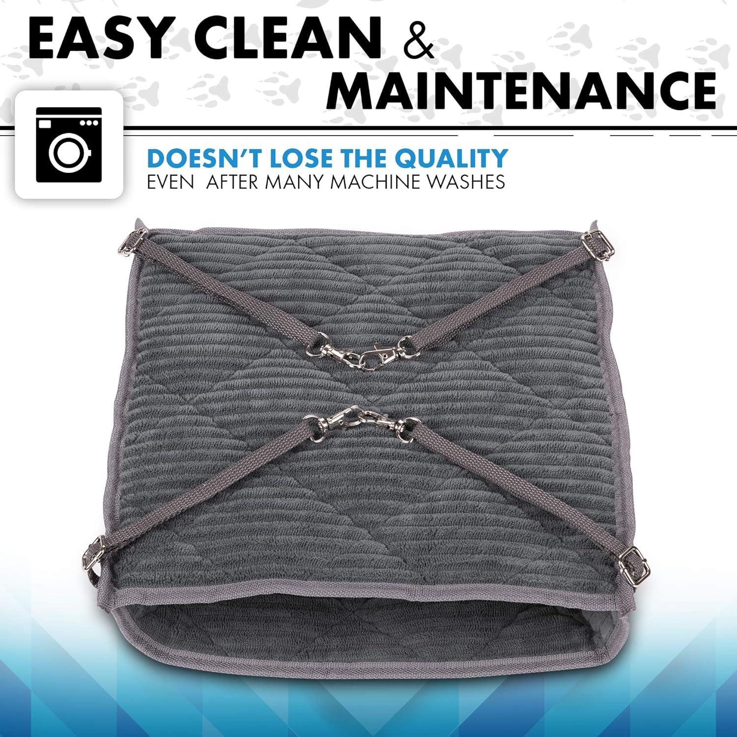 Hamaca para Hurones 2Brothers - Cama Colgante Doble de Felpa Azul