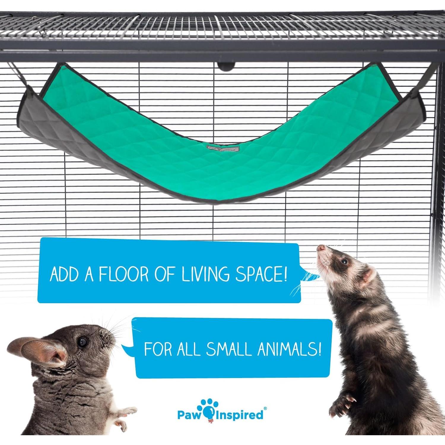 Hamaca Colgante Paw Inspired para Hurones y Mascotas Pequeñas 68.5x41.9cm