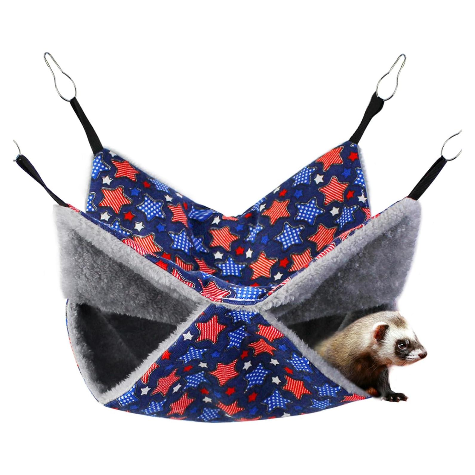 Hamaca para Mascotas Pequeñas Petonfun 30x30 cm Azul