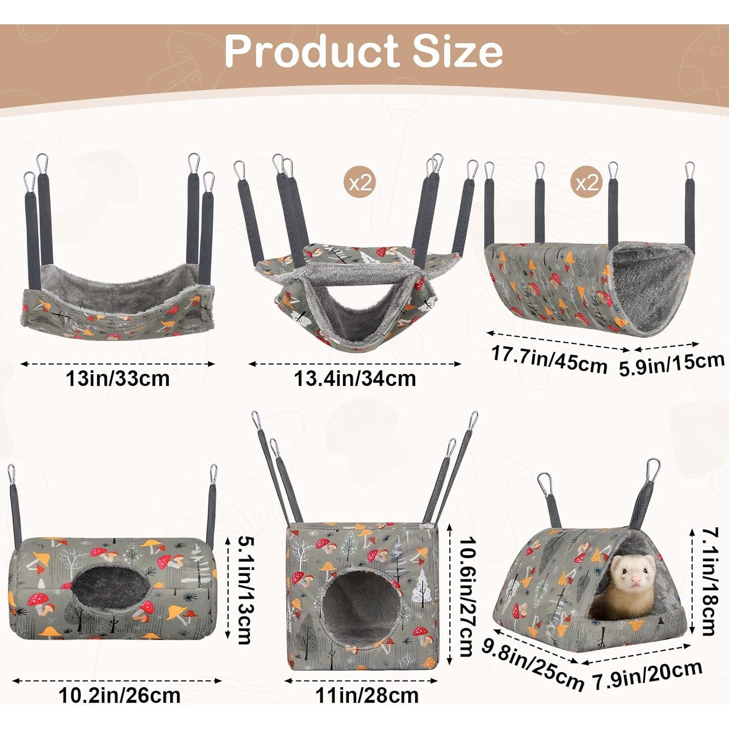 Hamaca para Hurones Hedgeink 8 Pack Lavable 44.9x27.9cm