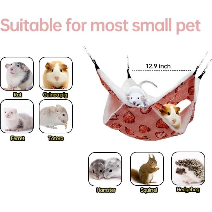 Hamaca para Hurones y Cobayas EAEDMY 34x34 cm Suave y Cálida