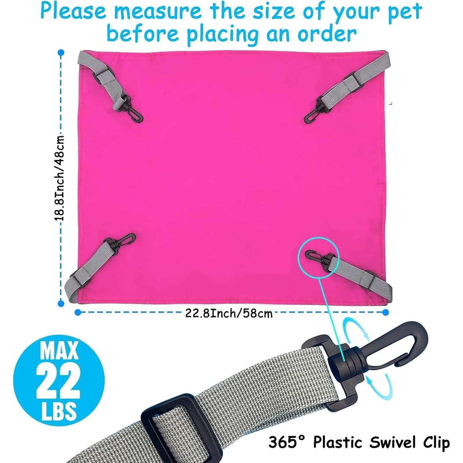 Hamaca para Hurones Hamiledyi 58x48cm Rosa, Cama Colgante