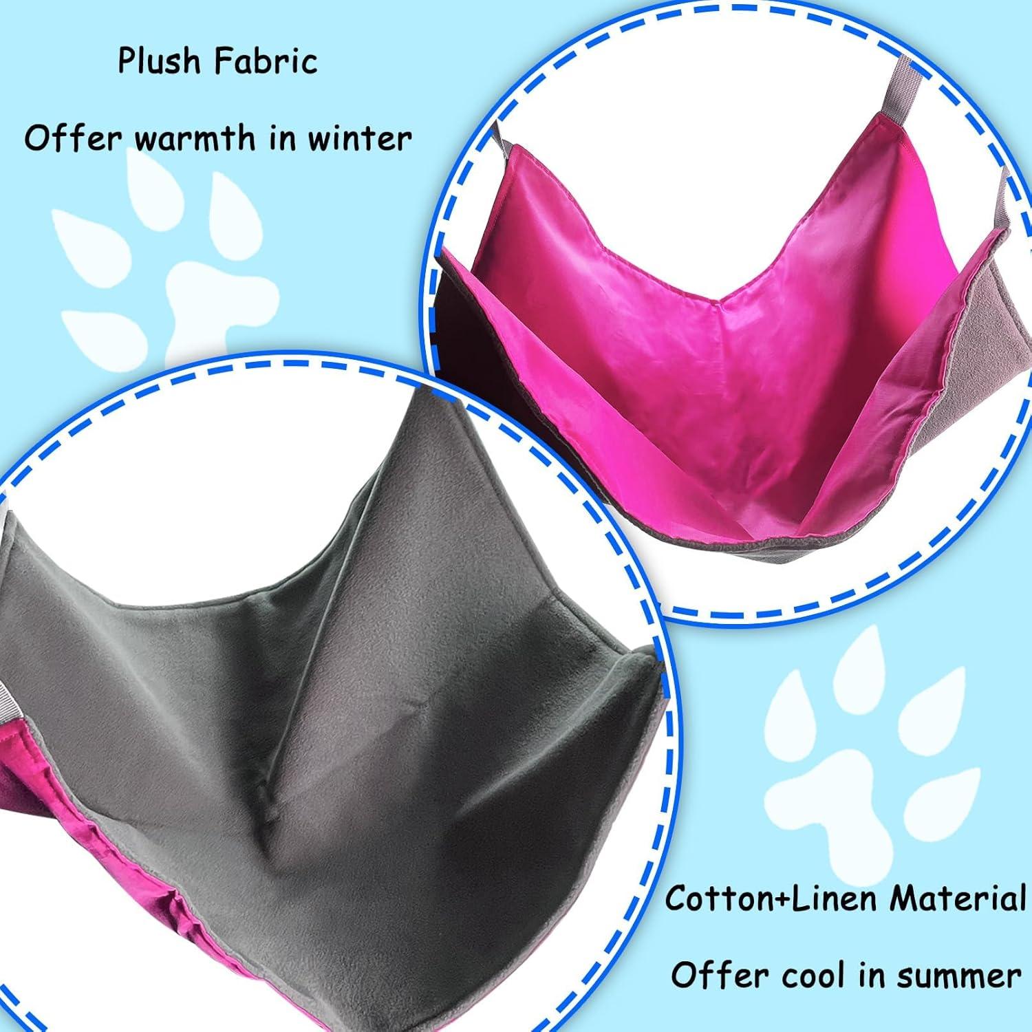 Hamaca para Hurones Hamiledyi 58x48cm Rosa, Cama Colgante