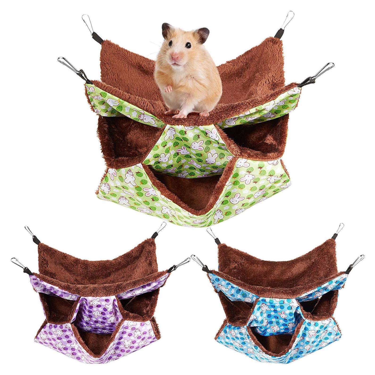 Hamaca Colgante para Mascotas Pequeñas Weewooday 3 Niveles