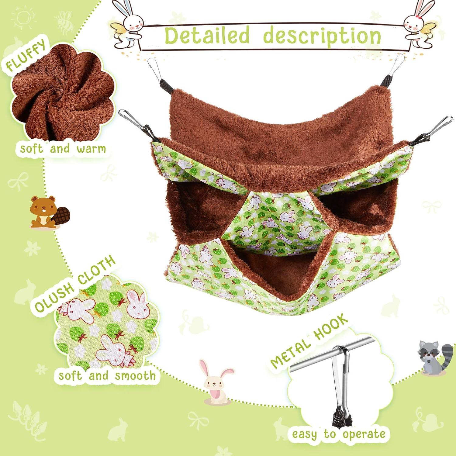 Hamaca Colgante para Mascotas Pequeñas Weewooday 3 Niveles