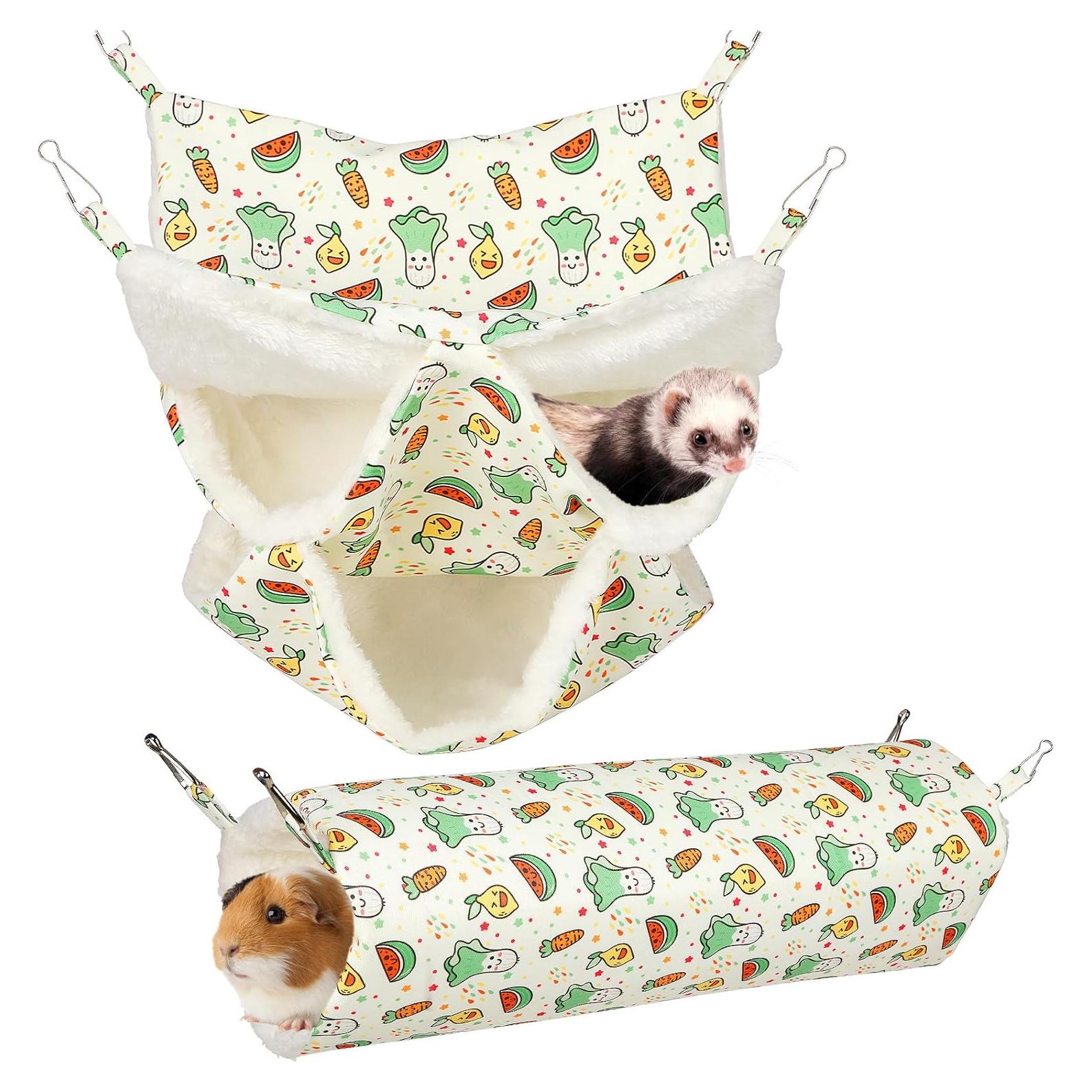 Hamaca de 3 Niveles para Hurones y Cobayas PETKNOWS 30x30cm