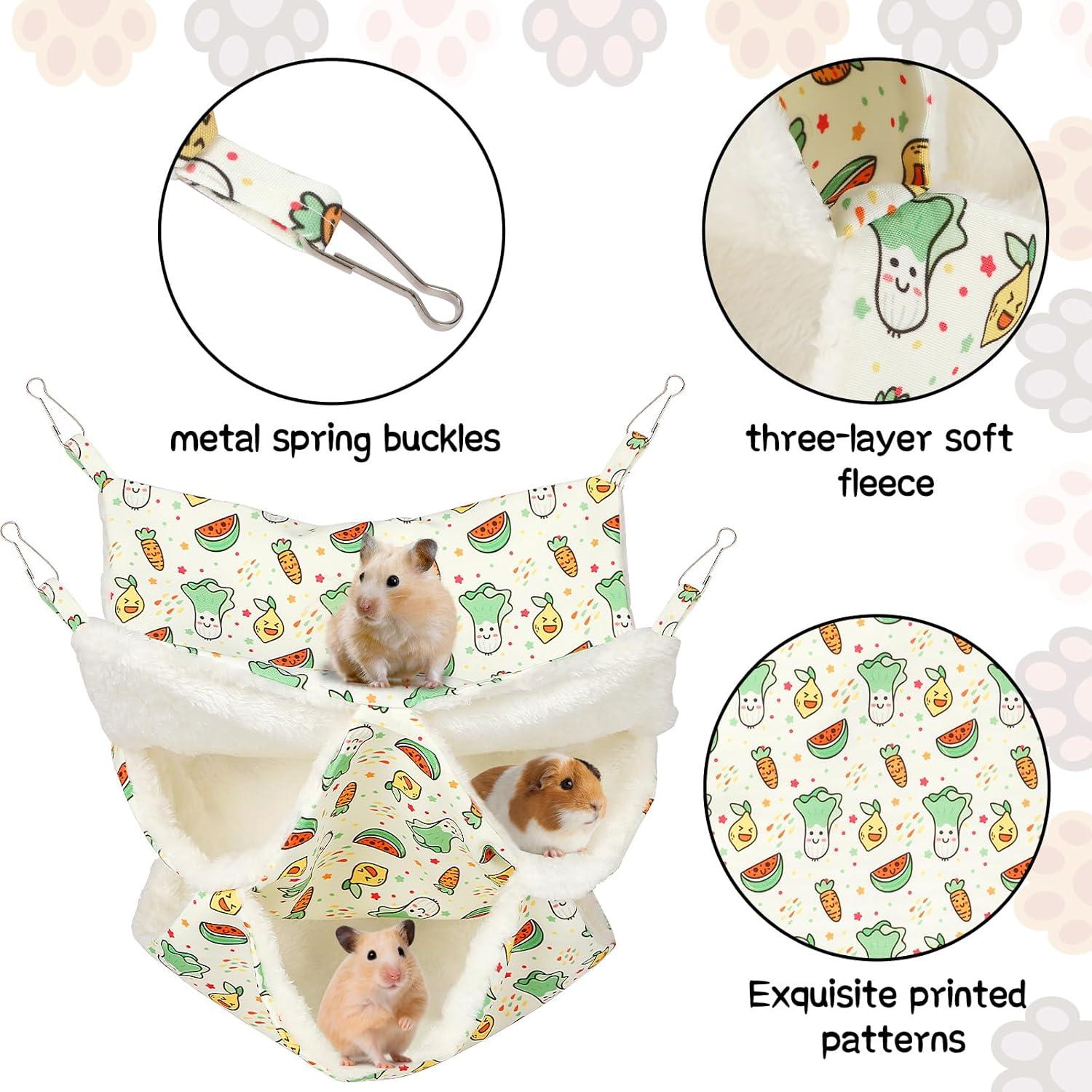 Hamaca de 3 Niveles para Hurones y Cobayas PETKNOWS 30x30cm