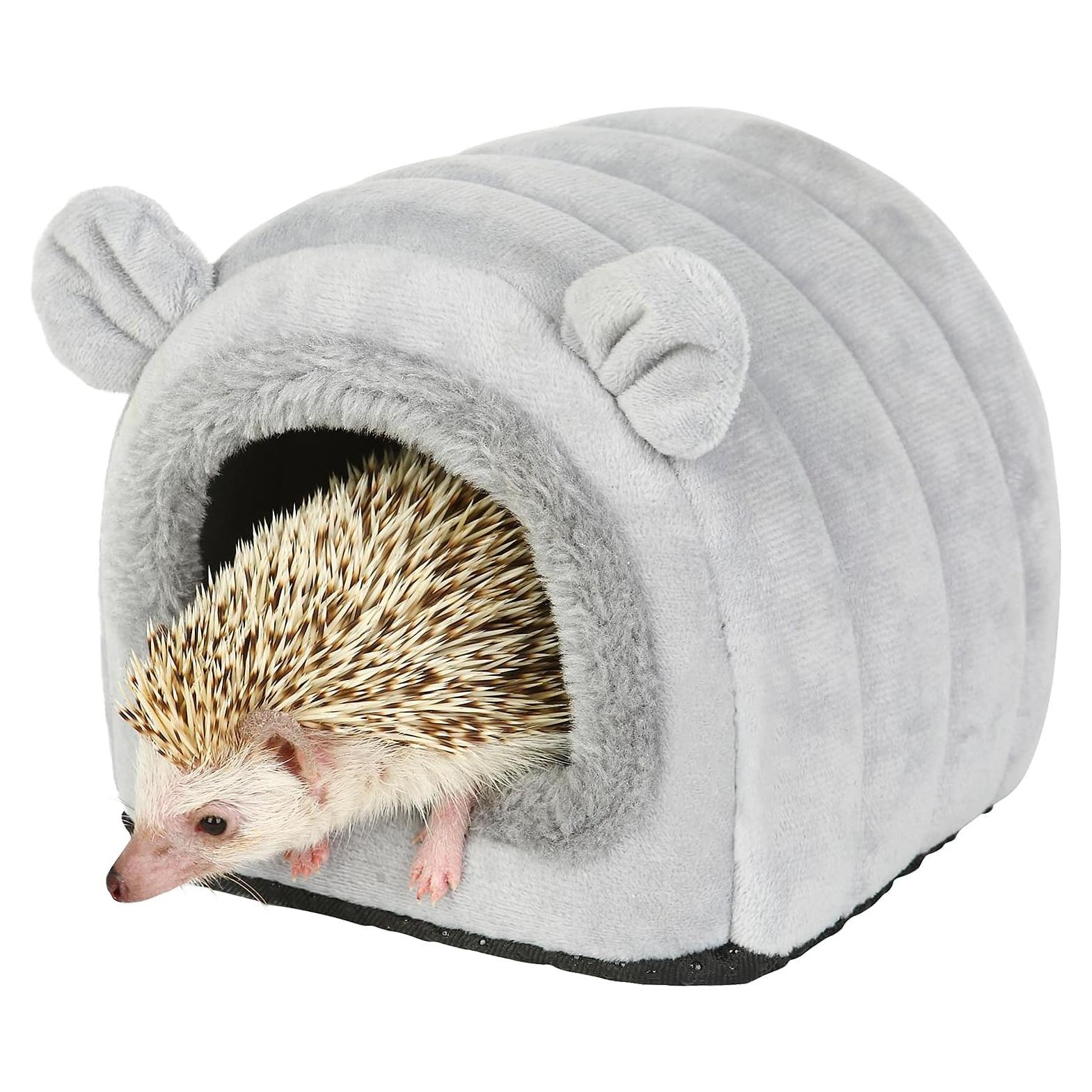 Cueva Nido Escondite YUANST para Erizos y Hámsteres - Gris