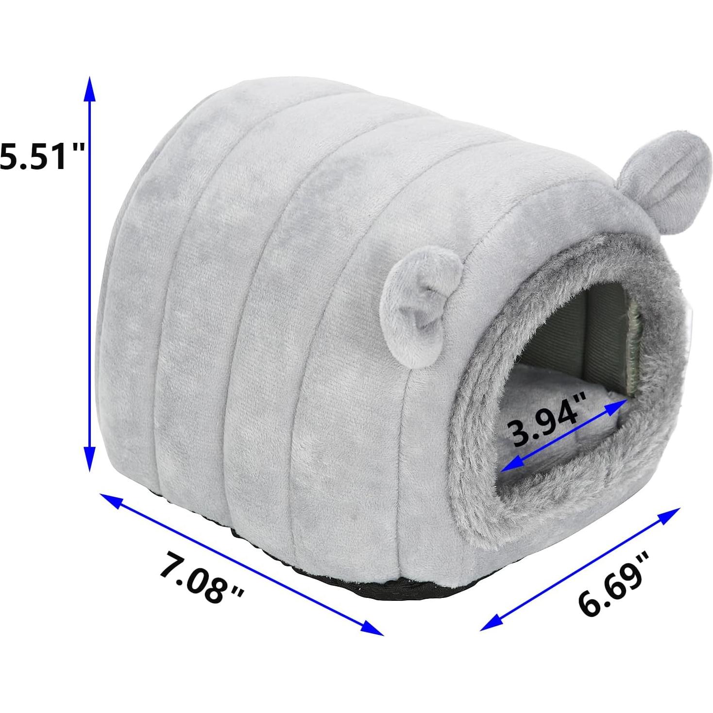 Cueva Nido Escondite YUANST para Erizos y Hámsteres - Gris