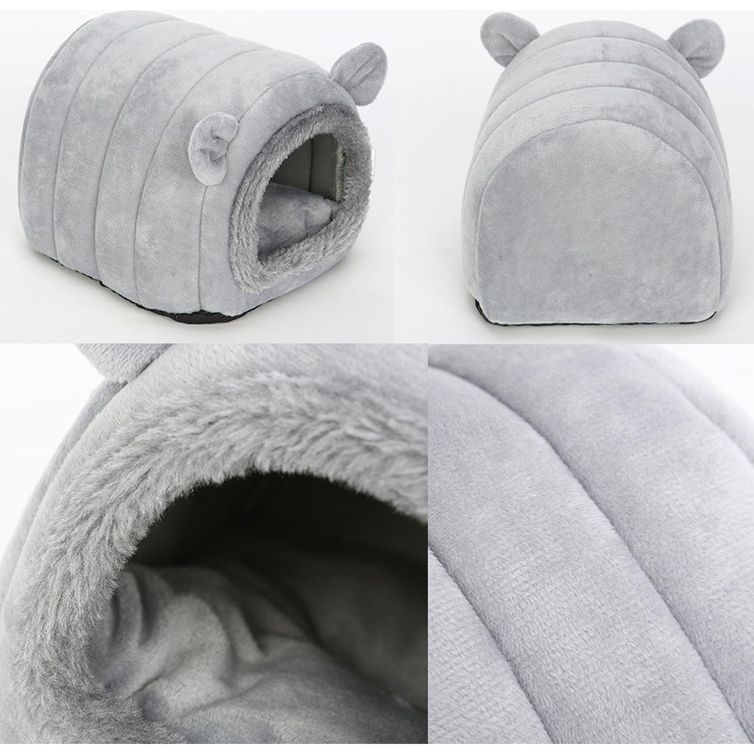 Cueva Nido Escondite YUANST para Erizos y Hámsteres - Gris