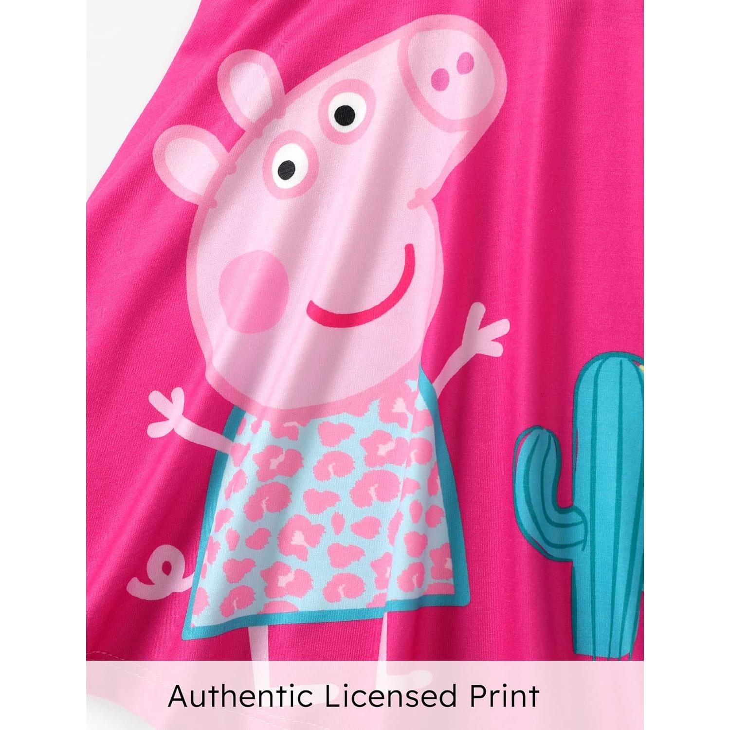 Vestido sin mangas Peppa Pig 2T rosa con mariposas