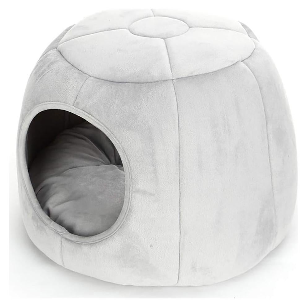 Cama de Cueva para Mascotas Pequeñas Missrir - Gris 20x20 cm