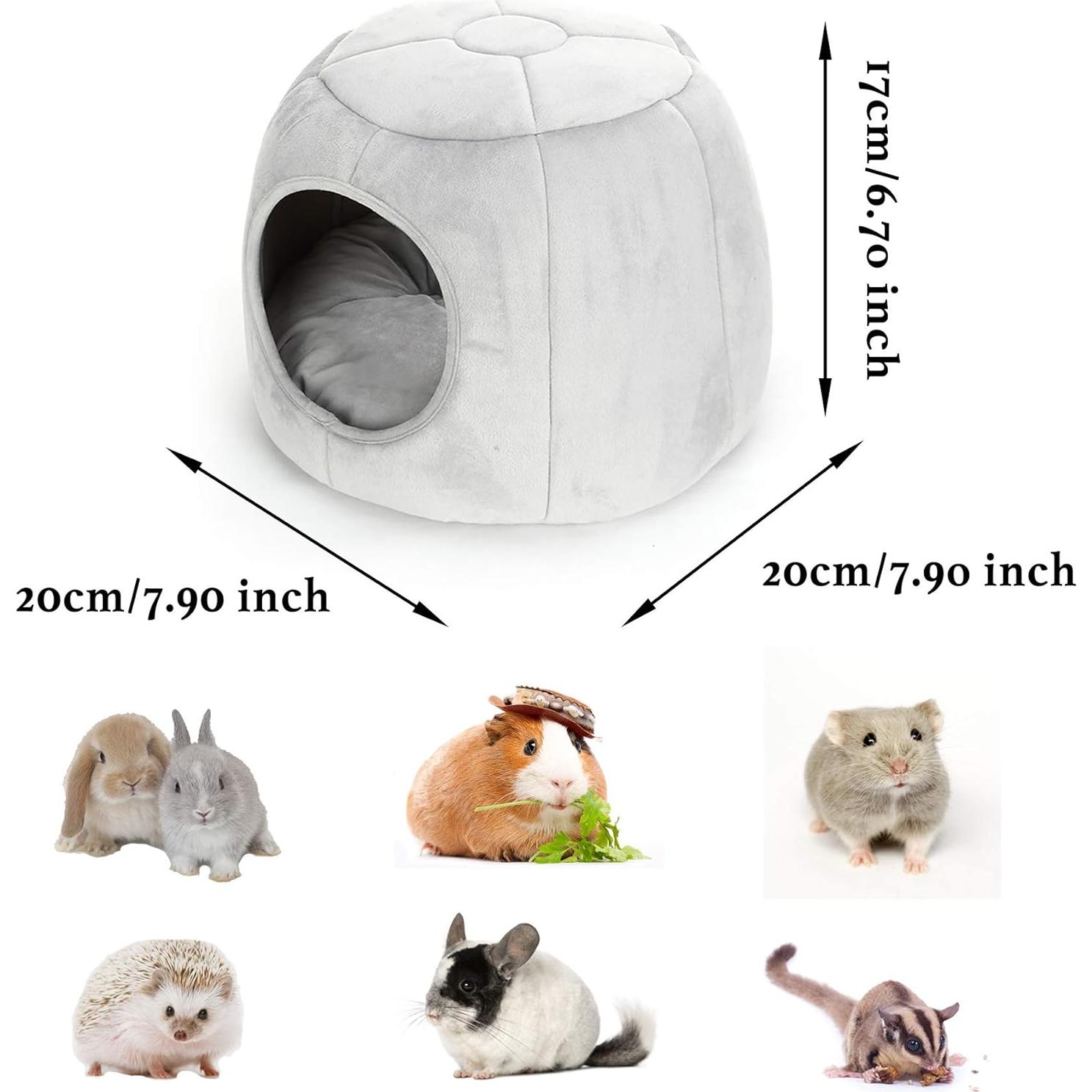 Cama de Cueva para Mascotas Pequeñas Missrir - Gris 20x20 cm