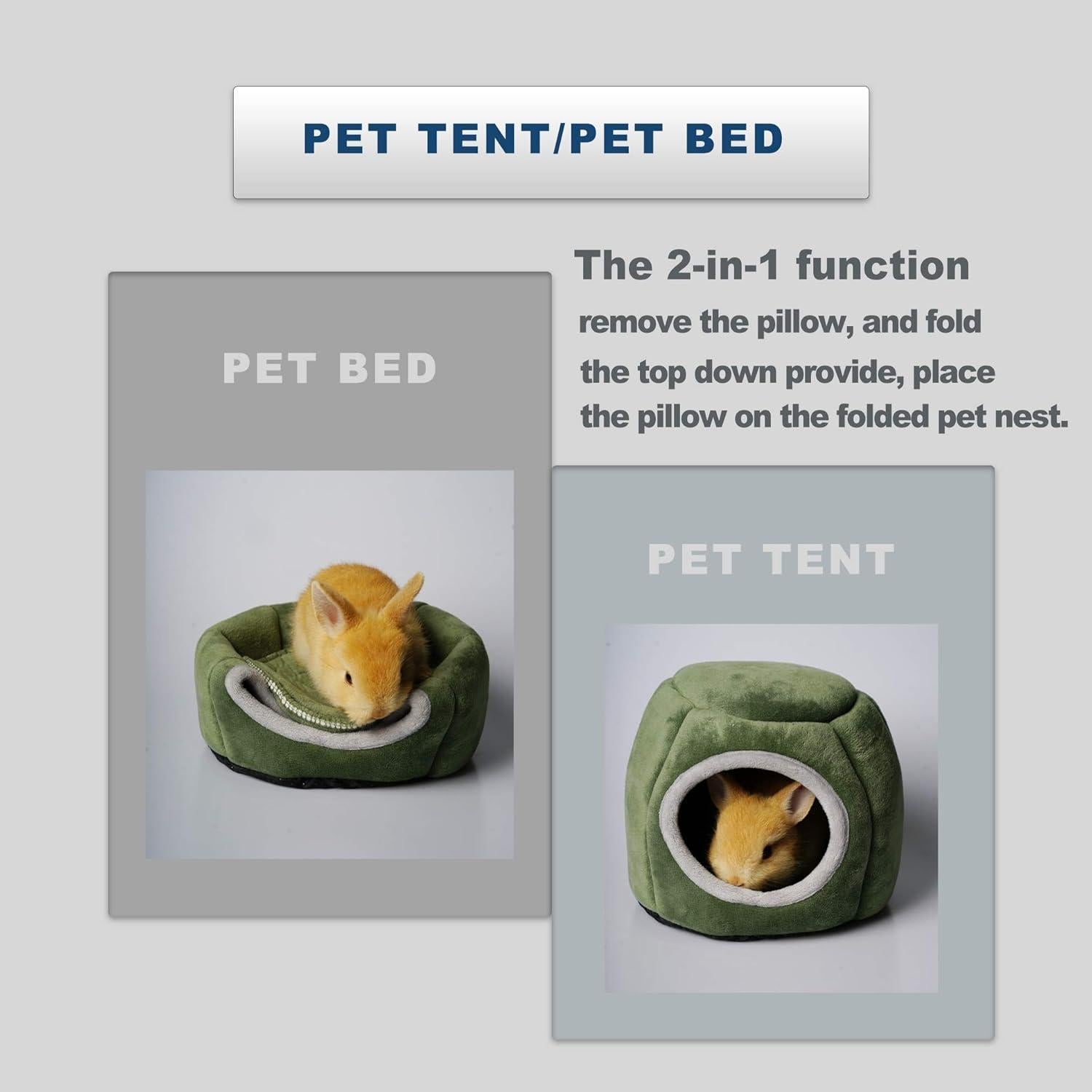 Cama de Cueva para Mascotas Pequeñas Missrir - Gris 20x20 cm