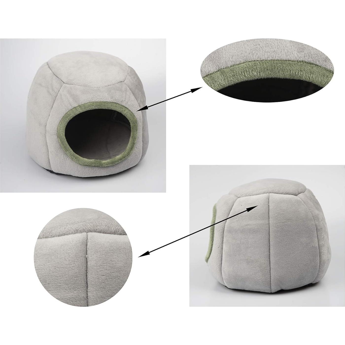 Cama de Cueva para Mascotas Pequeñas Missrir - Gris 20x20 cm