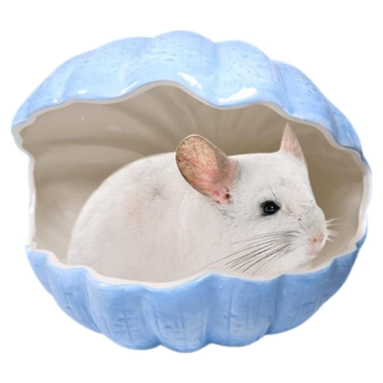 Escondite Cerámica para Pequeños Animales XL Azul 24x18x20cm