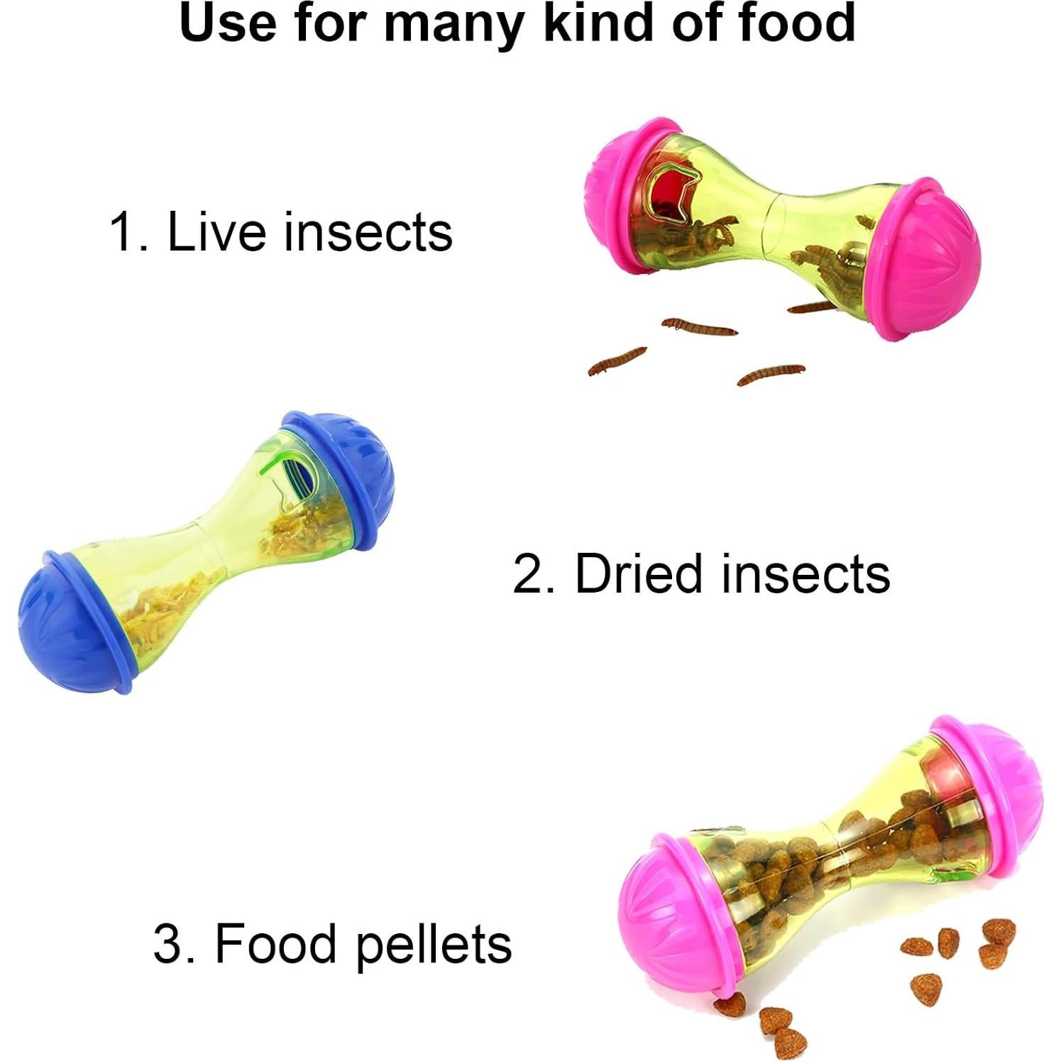 3 Juguetes para Erizos H-Enoch - Accesorios para Jaula 11x4cm