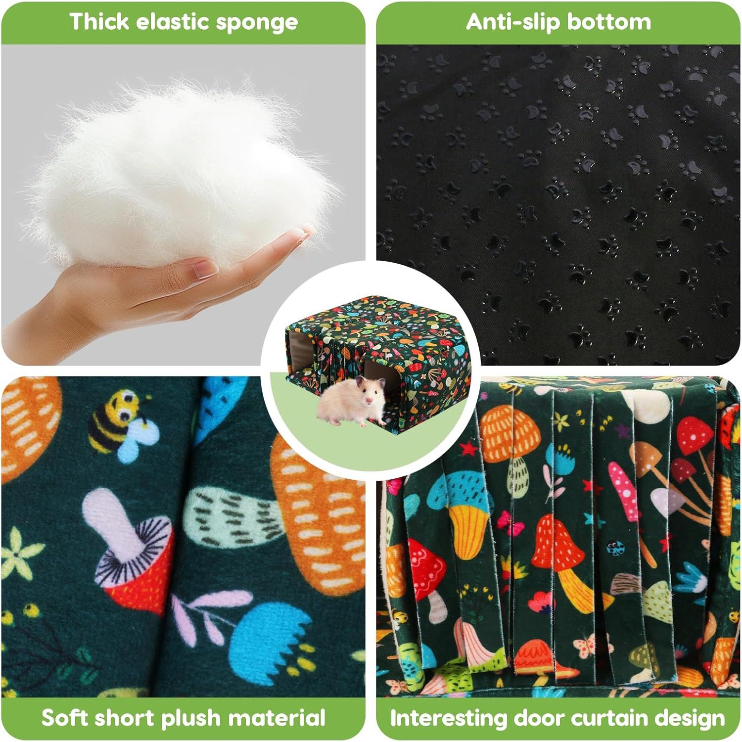 Escondite para Cobayas PETSPLANET con Túneles y Cama Suave