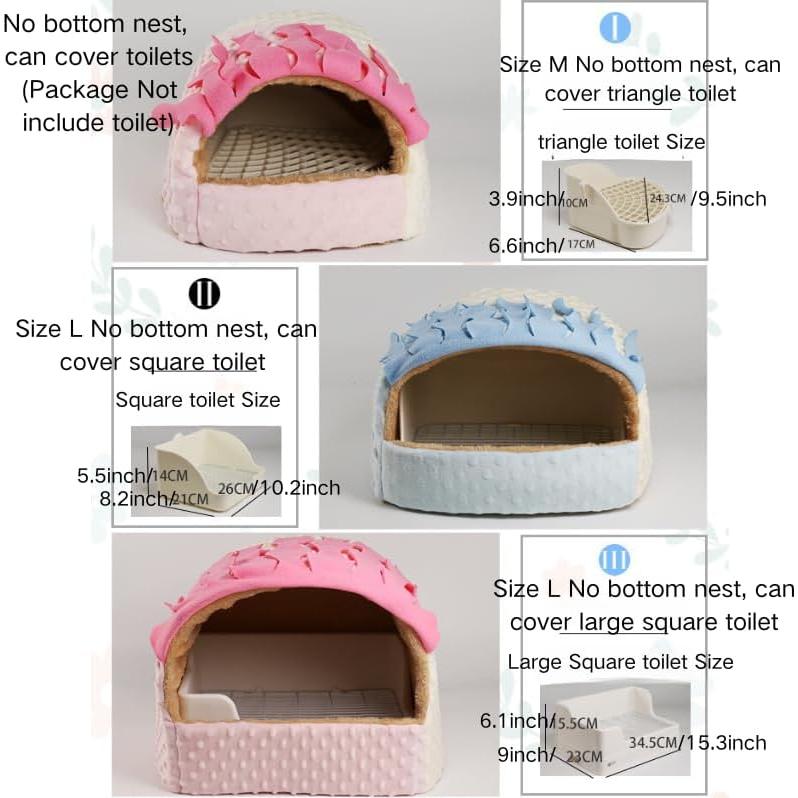 Cama para Pequeños Animales Sin Fondo Copfeu Azul Mediano