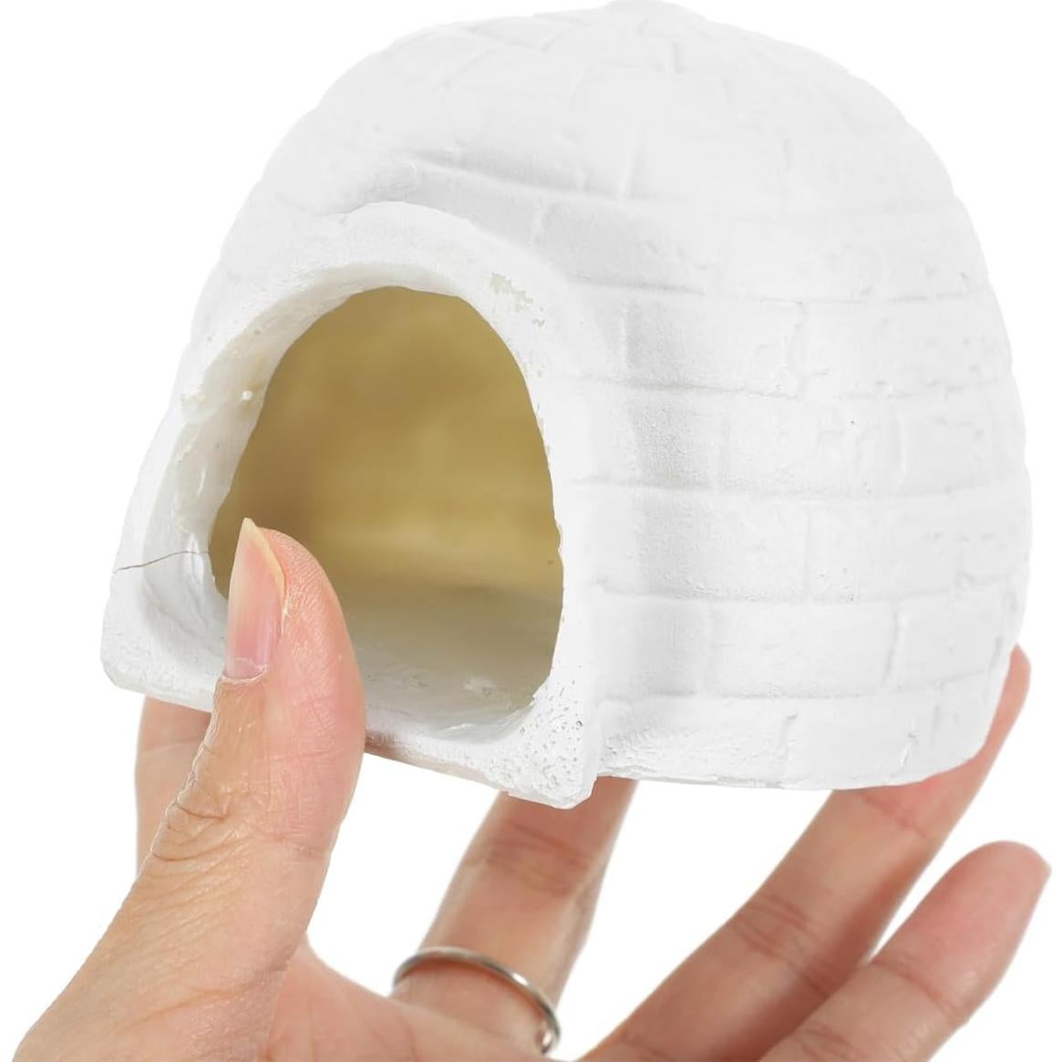 Mini Igloo de Resina Zerodeko - Decoración Ártica 9.4x8.7cm