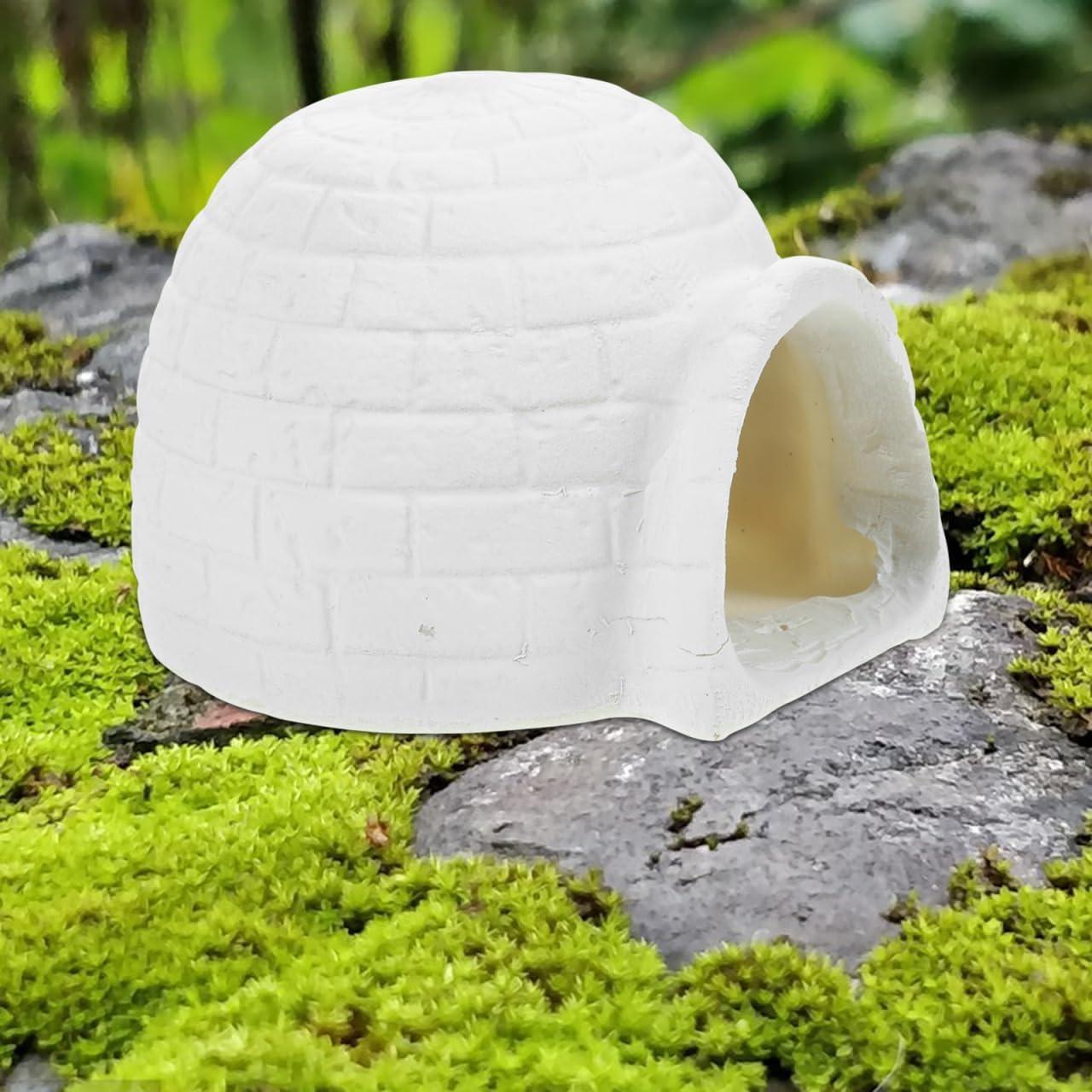 Mini Igloo de Resina Zerodeko - Decoración Ártica 9.4x8.7cm