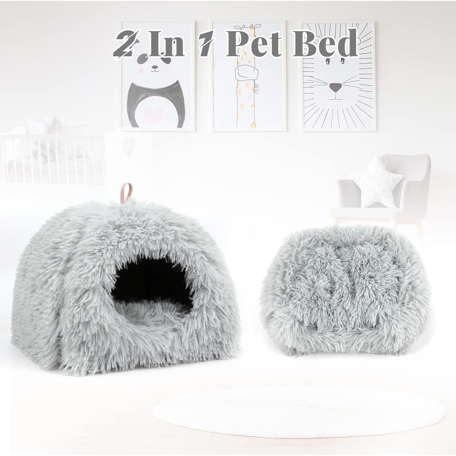 Cama para Cobayas YUEPET Gris 28x29x23 cm, Lavable