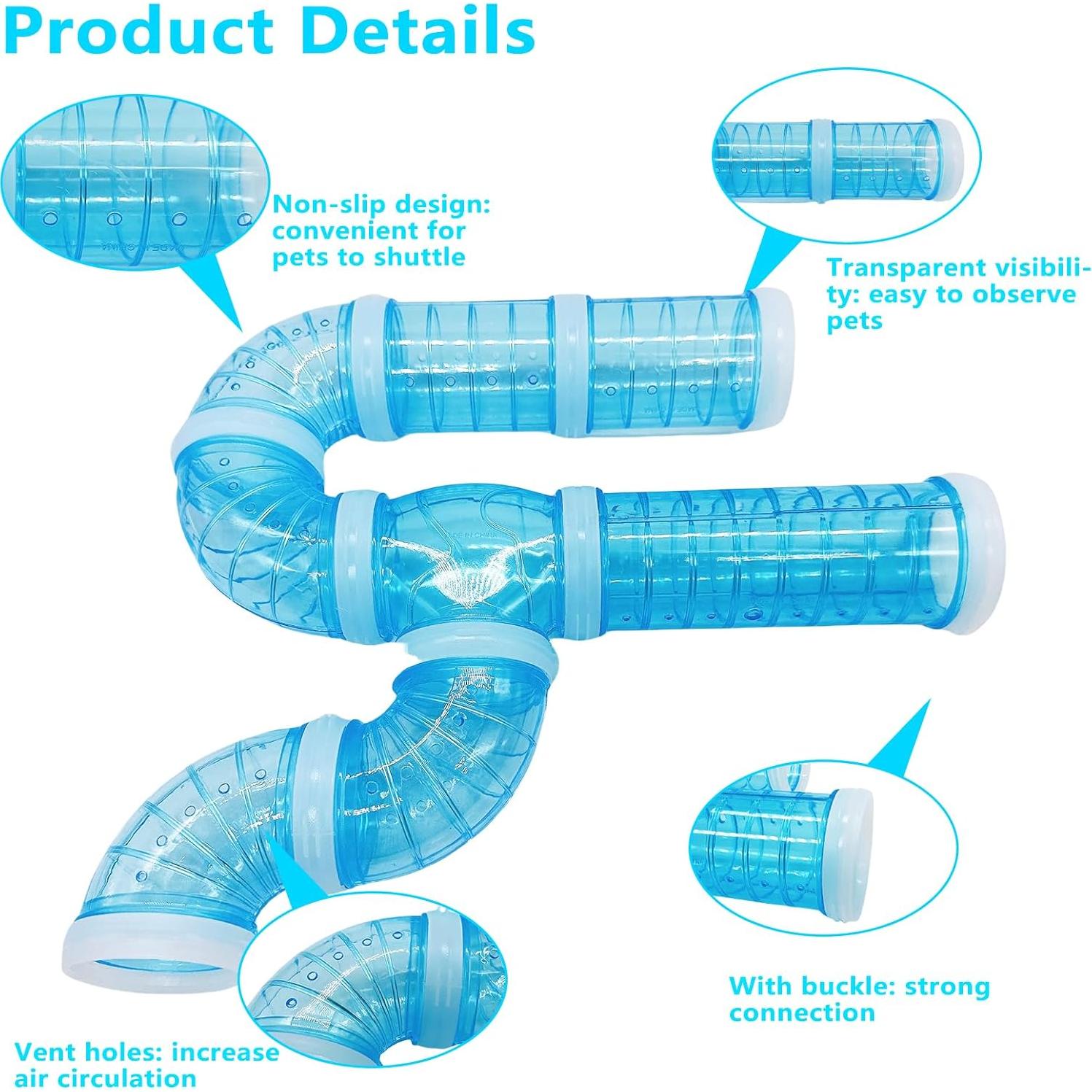 Túnel de Hámster Hamiledyi Azul 5.33 cm Expandible