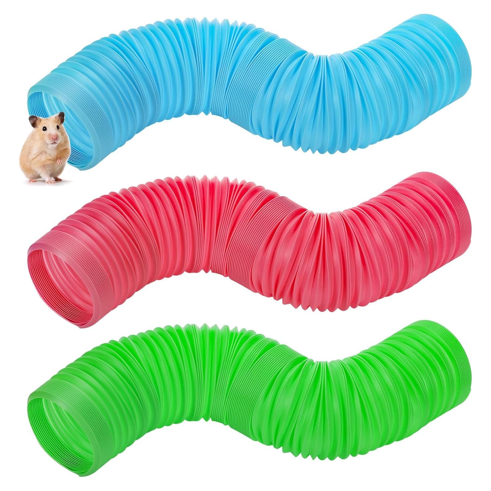 Túneles Divertidos para Hámster ZENFUN - 3 Paquetes Plegables