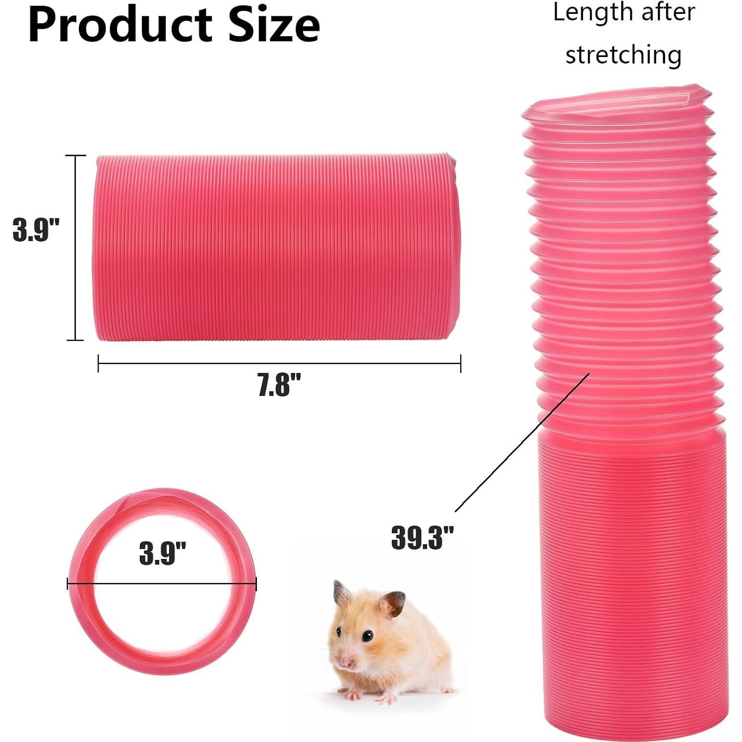 Túneles Divertidos para Hámster ZENFUN - 3 Paquetes Plegables